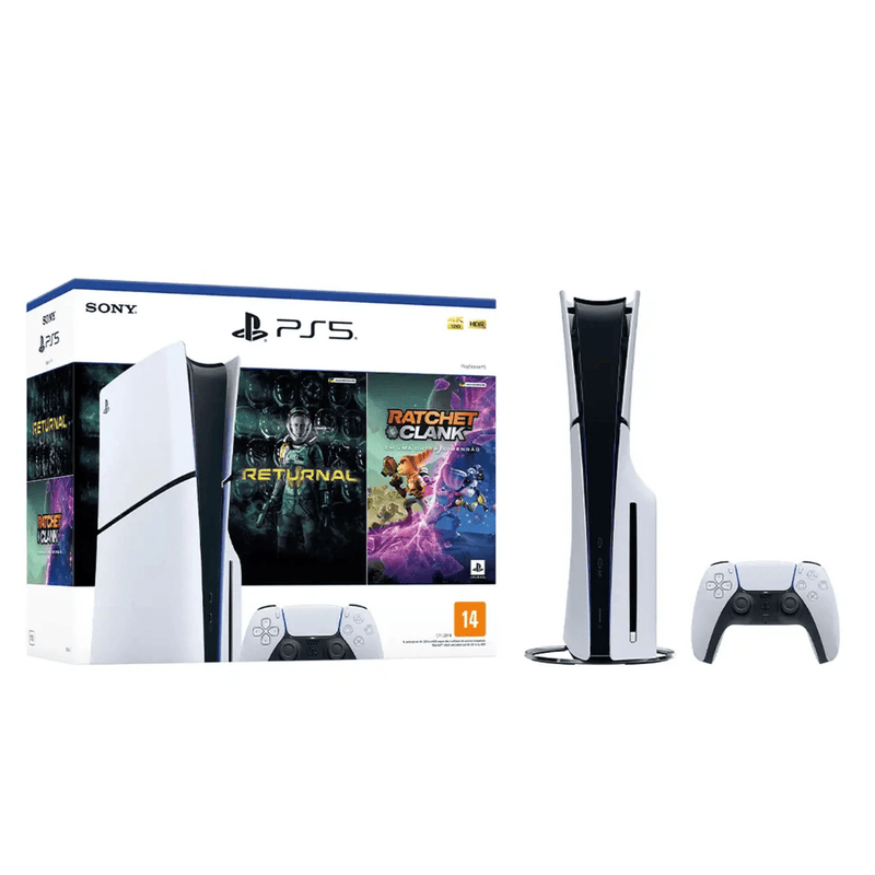 Playstation 5 Mídia Física - 1TB HD + 1 Controle + 2 Jogos