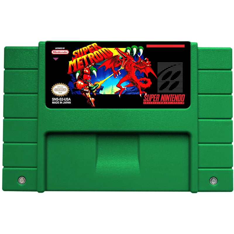 Cartucho de Super Nintendo com Caixa - Super Metroid