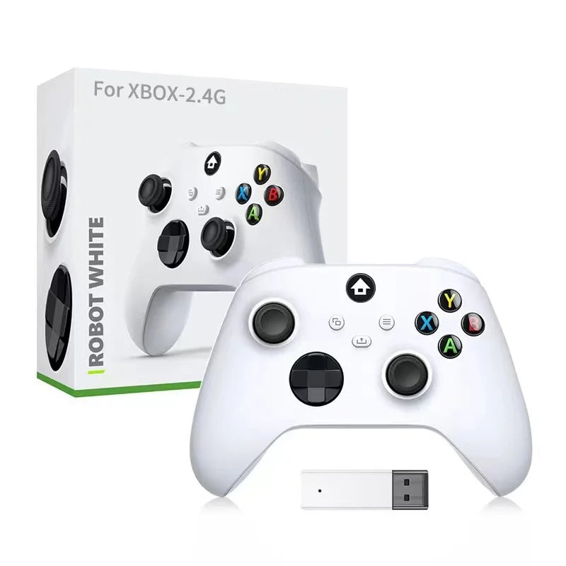 Controlador de Jogo Sem Fio para Xbox One, Console Joysticks, Receptor Adaptador 2.4G, PC Gamepad Windows, Série Xbox X e S, Gamepad