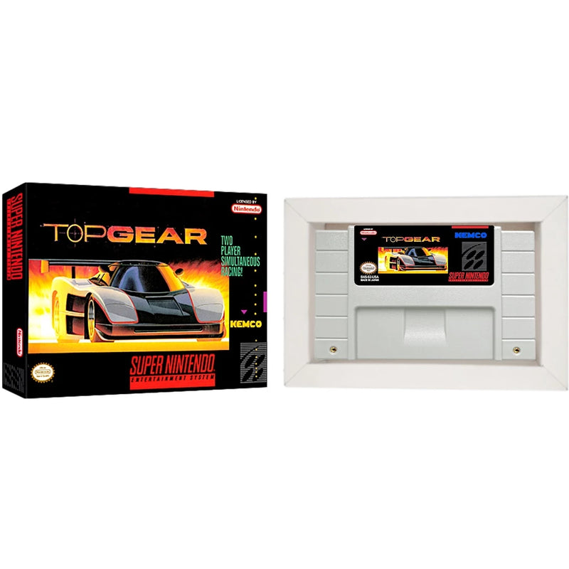 Cartucho de Super Nintendo com Caixa - Top Gear