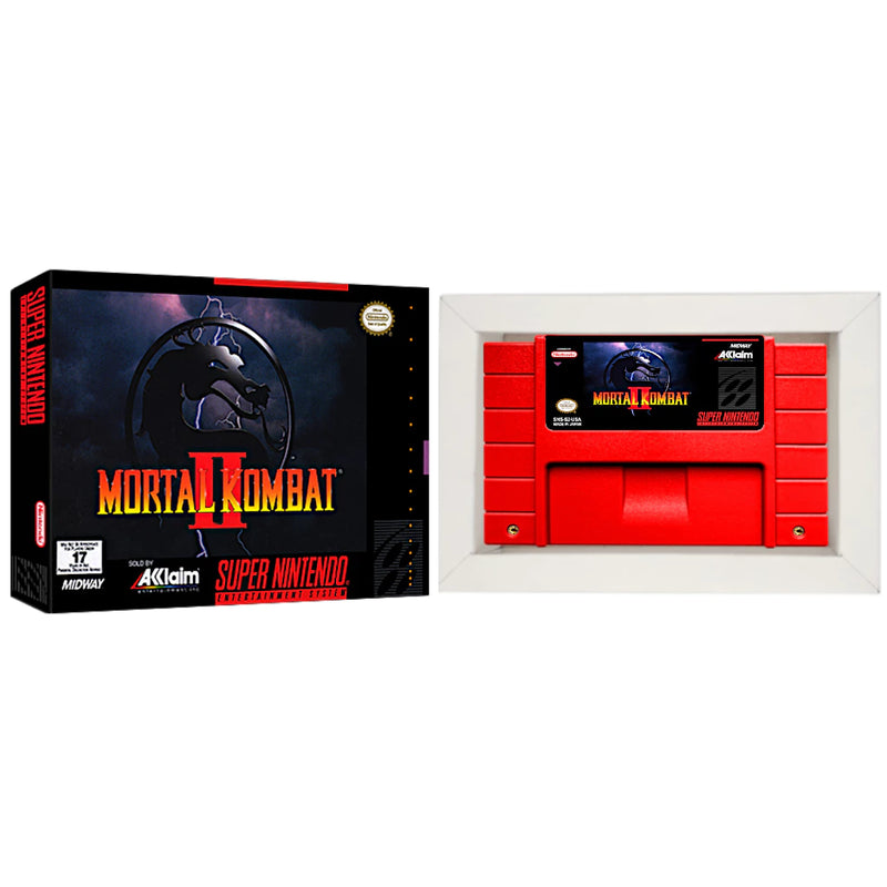 Cartucho de Super Nintendo com Caixa - Mortal Kombat 2