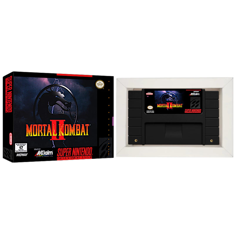 Cartucho de Super Nintendo com Caixa - Mortal Kombat 2