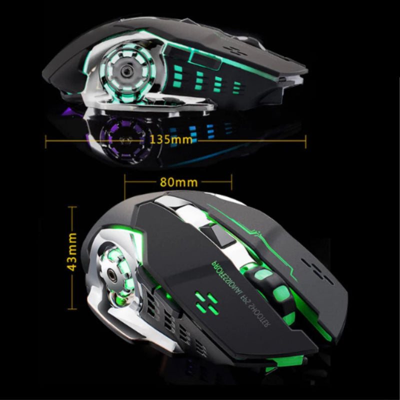 Mouse Gamer USB 3200 DPI LED RGB com Fio M-08