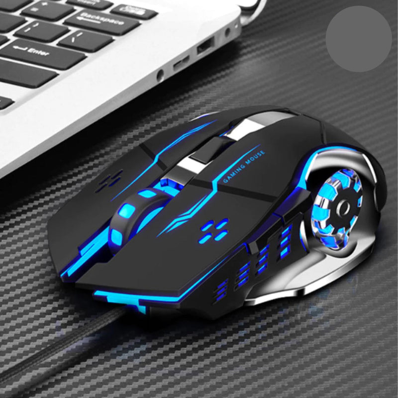 Mouse Gamer USB 3200 DPI LED RGB com Fio M-08