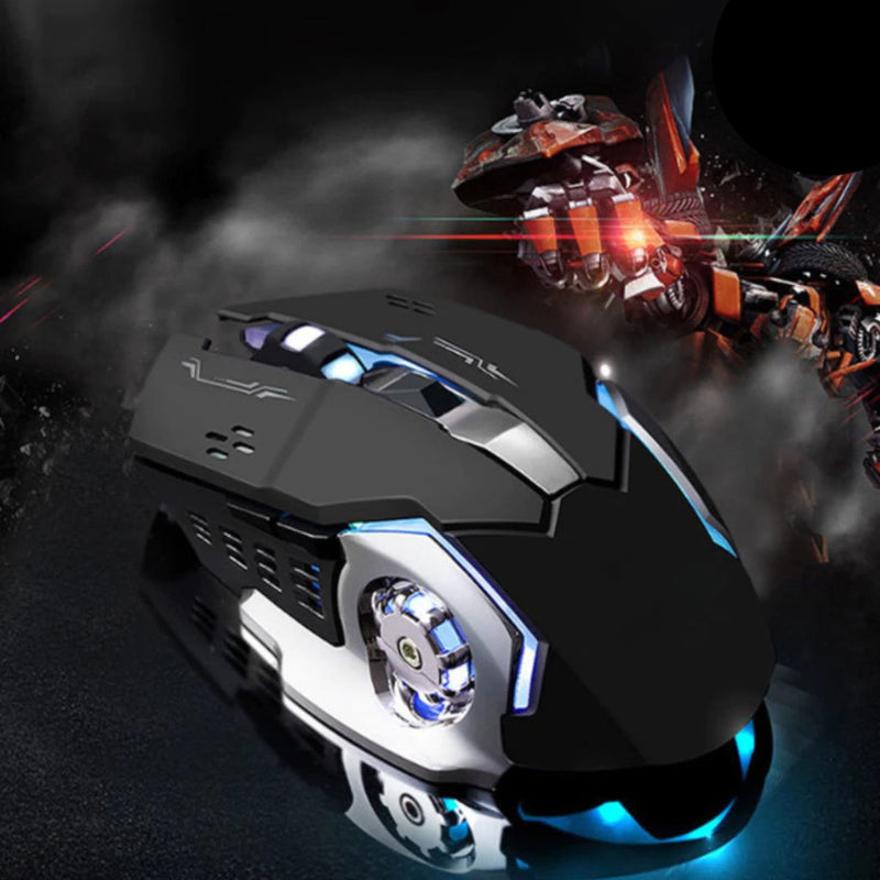 Mouse Gamer USB 3200 DPI LED RGB com Fio M-08