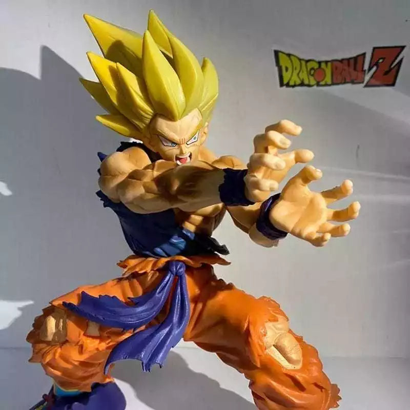 Action Figure Dragonball Goku Super Sayiajin Kamehameha - 15cm