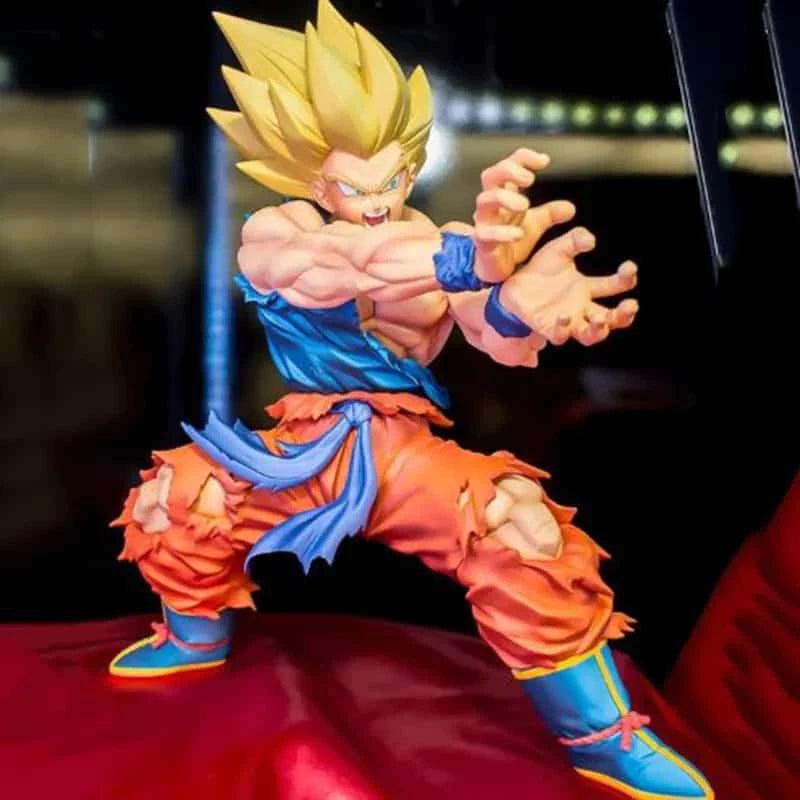 Action Figure Dragonball Goku Super Sayiajin Kamehameha - 15cm