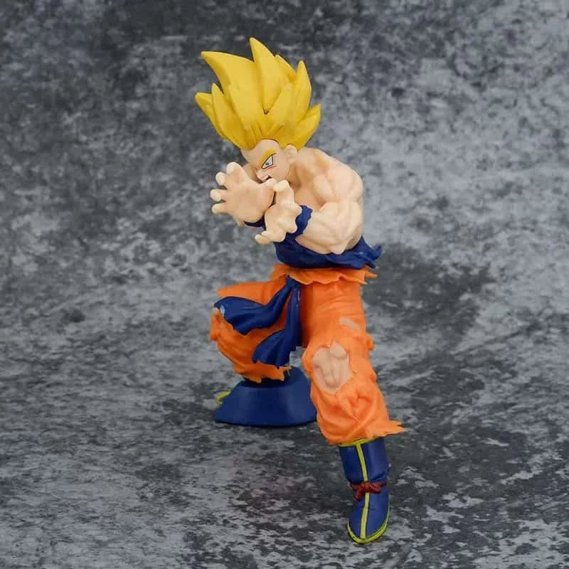 Action Figure Dragonball Goku Super Sayiajin Kamehameha - 15cm