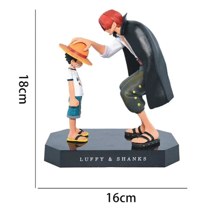 Luffy e Shanks 18CM Action Figure - One Piece