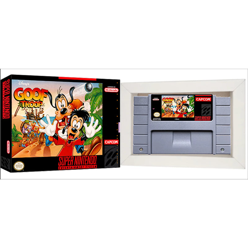 Cartucho de Super Nintendo com Caixa - Pateta Max Goof Troop