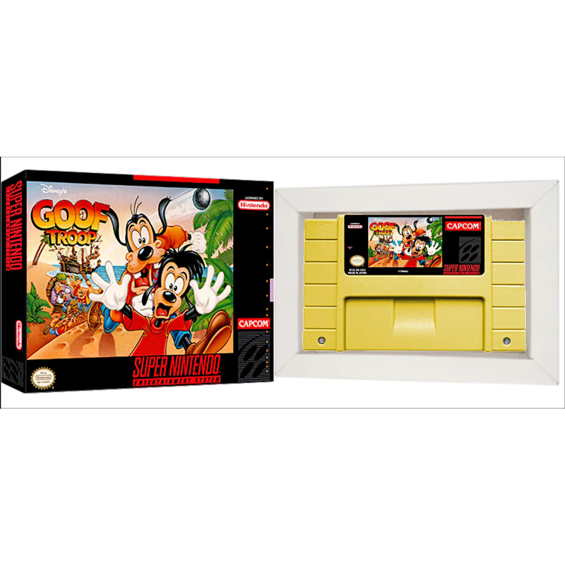 Cartucho de Super Nintendo com Caixa - Pateta Max Goof Troop