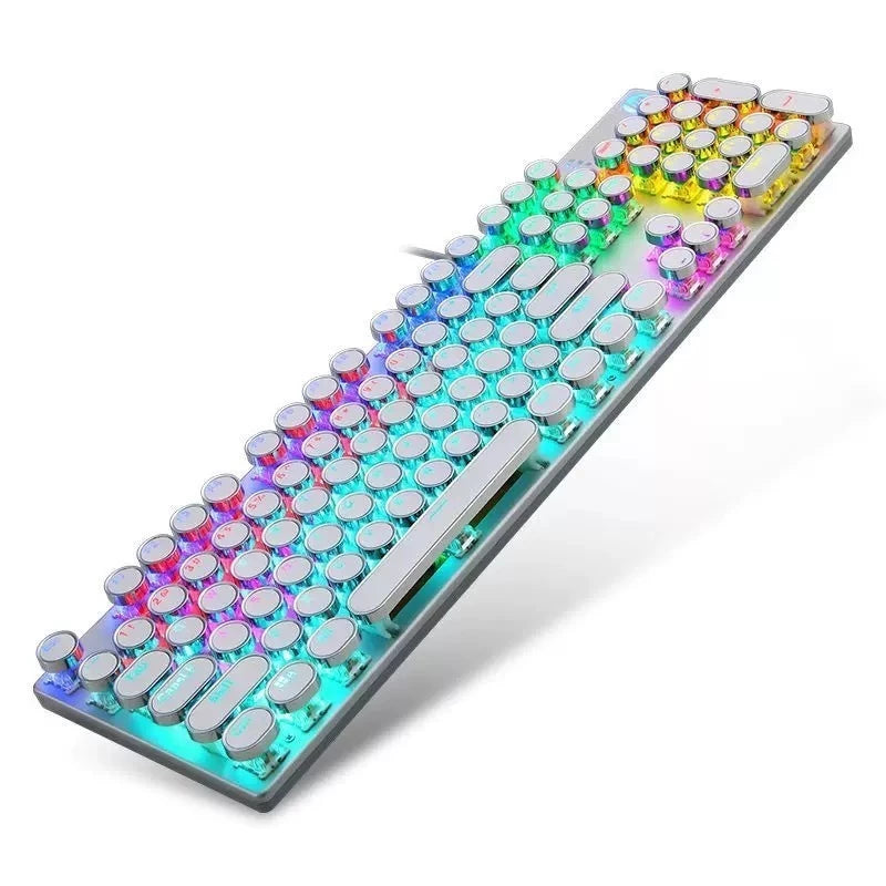 Kit Teclado Mecânico 100% Punk Esports + Mouse Gamer RGB