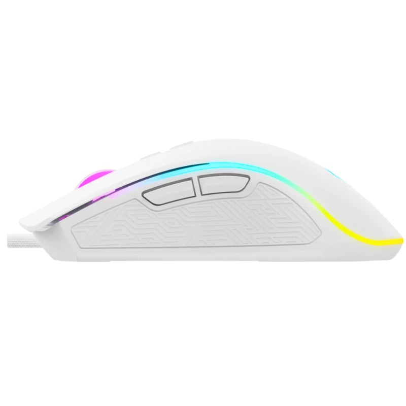 Mouse Gamer Branco Havit MS1034 – RGB, 7 Botões e Software Personalizável