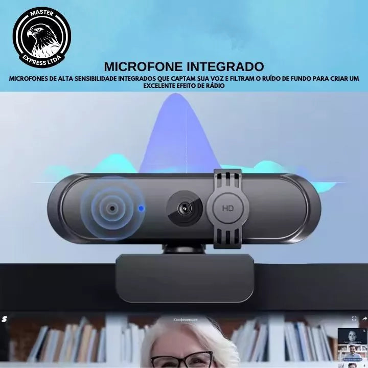 Webcam H806 Full HD 1080p com Microfone para PC