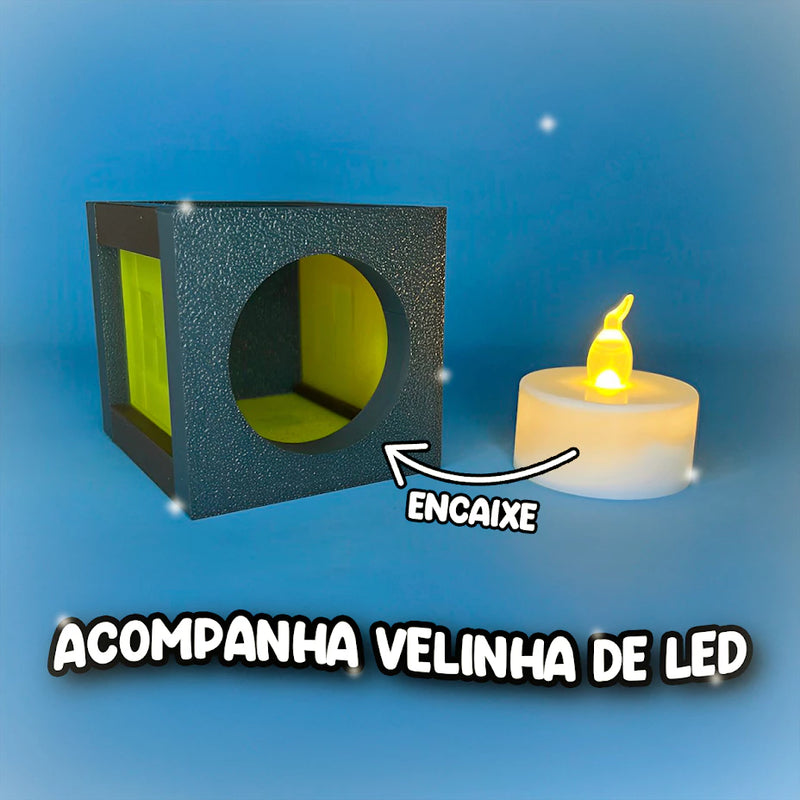 Luminária Decorativa Abajur Minecraft LED