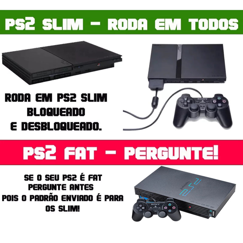 Kit OPL para Playstation 2 - Memory Card + Pendrive + de 1000 jogos