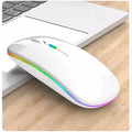 Mouse Sem Fio Recarregável com Luz RGB e Alta Precisão