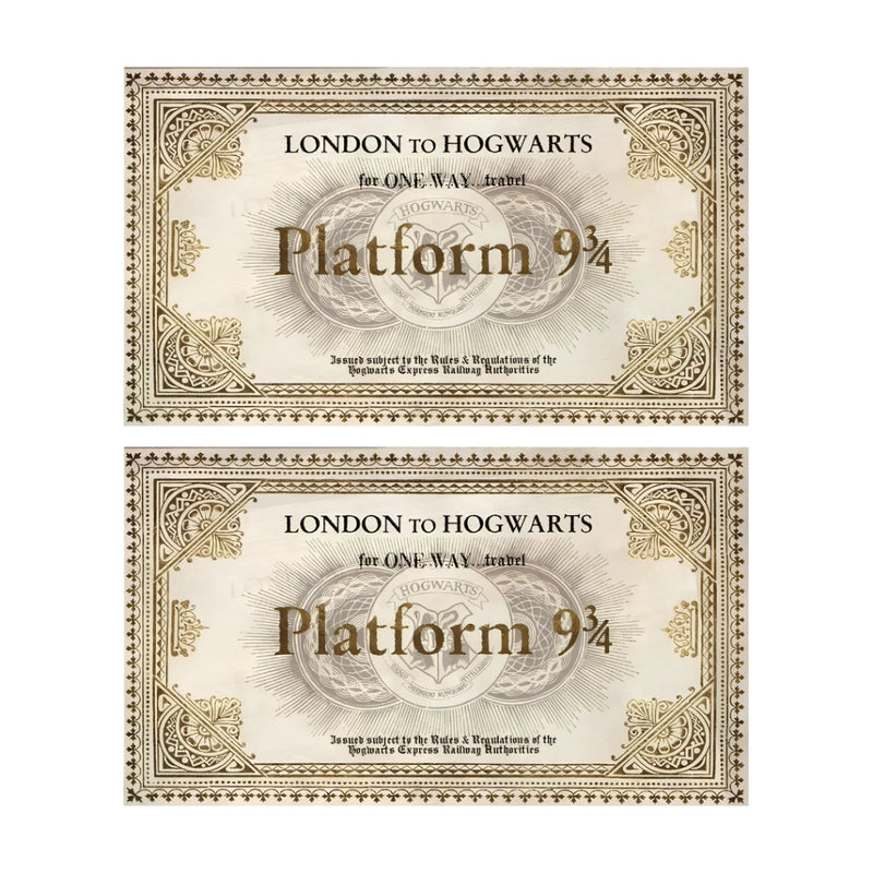 Ticket Hogwarts Harry Potter - Plataforma 9 3/4