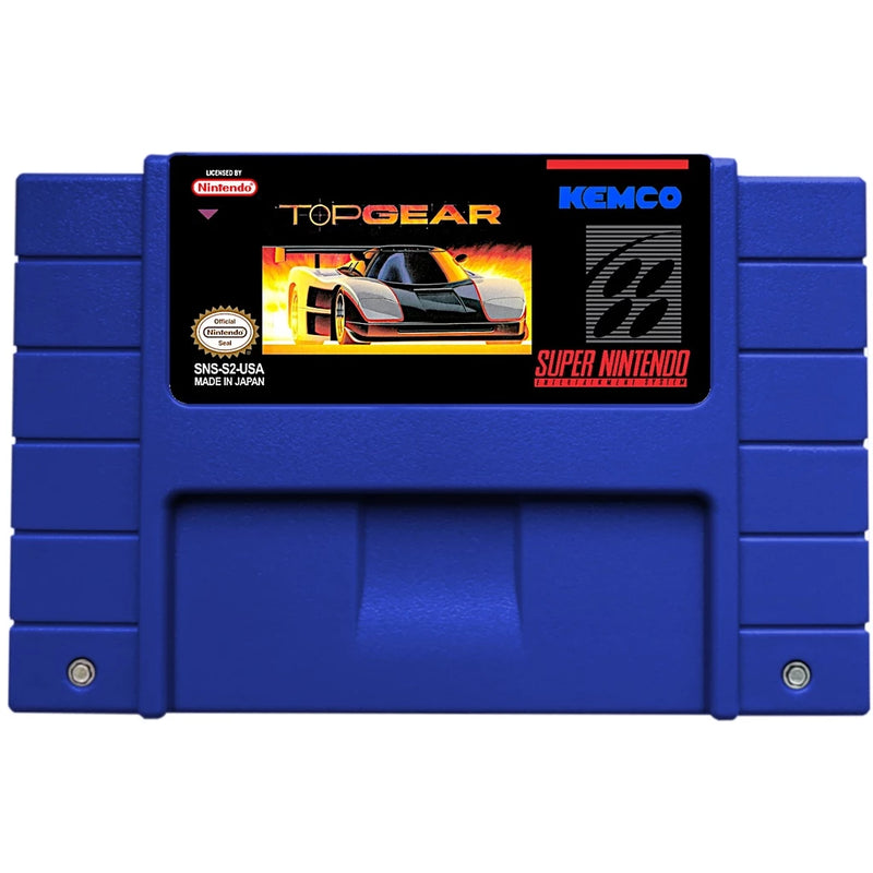 Cartucho de Super Nintendo com Caixa - Top Gear