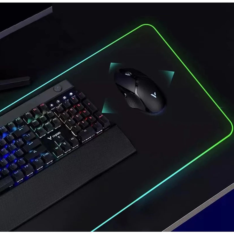 Mouse Pad Gamer Extra Grande LED RGB 90x40cm – Weibo