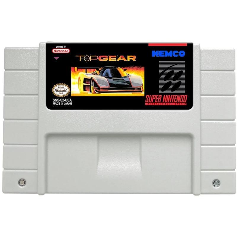 Cartucho de Super Nintendo com Caixa - Top Gear