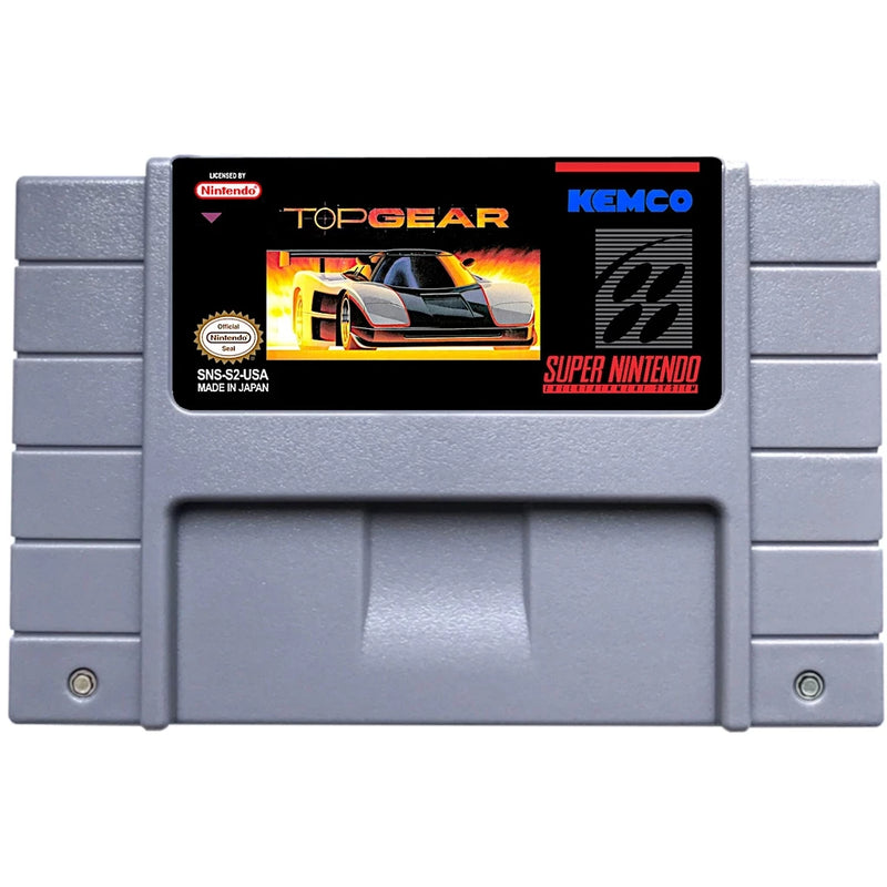 Cartucho de Super Nintendo com Caixa - Top Gear