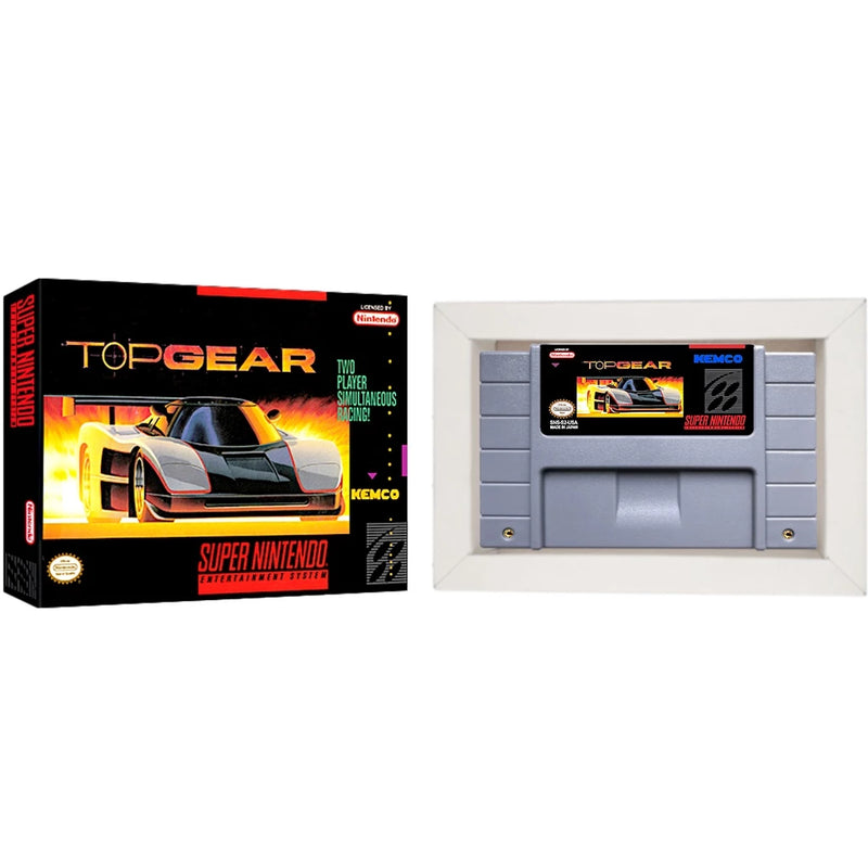 Cartucho de Super Nintendo com Caixa - Top Gear