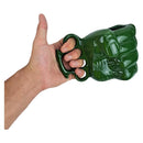 Caneca 3D Decorativa Soco Inglês Verde Hulk