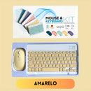 KIT Teclado e Mouse Bluetooth 3.0 Ultrafino - Compatível com Smartphones, Notebook e Tablet