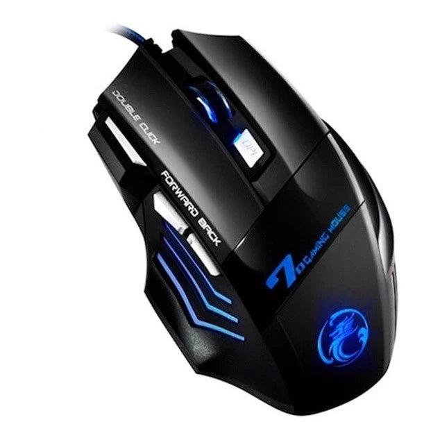 Mouse Gamer X7 RGB com Cabo de Nylon, 7 Botões e Design Ergonômico