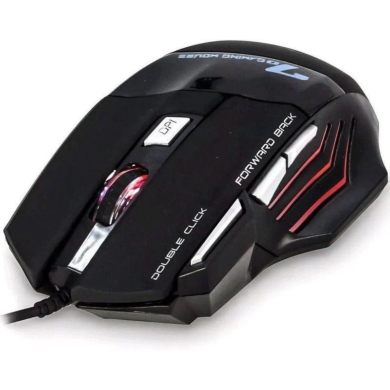 Mouse Gamer X7 RGB com Cabo de Nylon, 7 Botões e Design Ergonômico