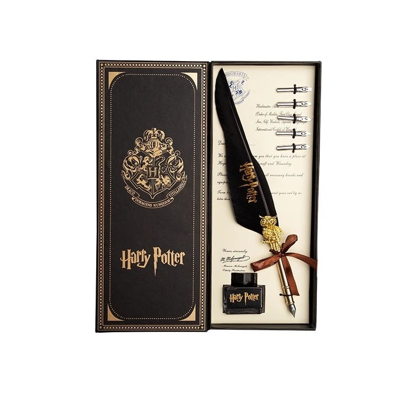 Caneta de Luxo em Aço Inoxidável - Pena Mágica Harry Potter