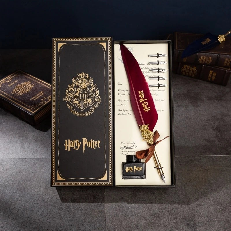 Caneta de Luxo em Aço Inoxidável - Pena Mágica Harry Potter