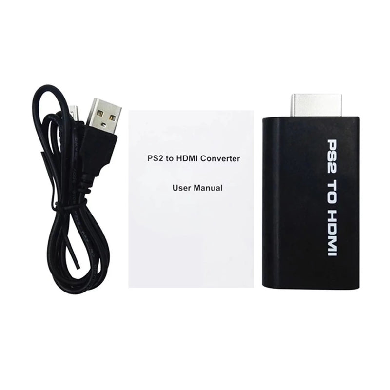 Adaptador Conversor para Ps2 Audio e Vídeo AV para Cabo Hdmi