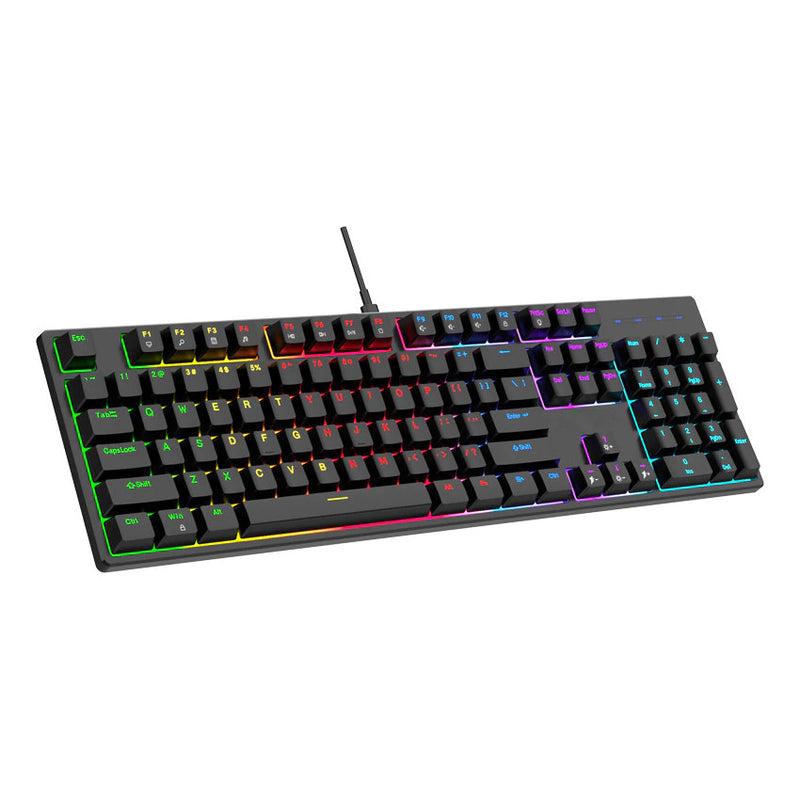 Teclado Mecânico Gamer Blue Switch LED RGB - K100M