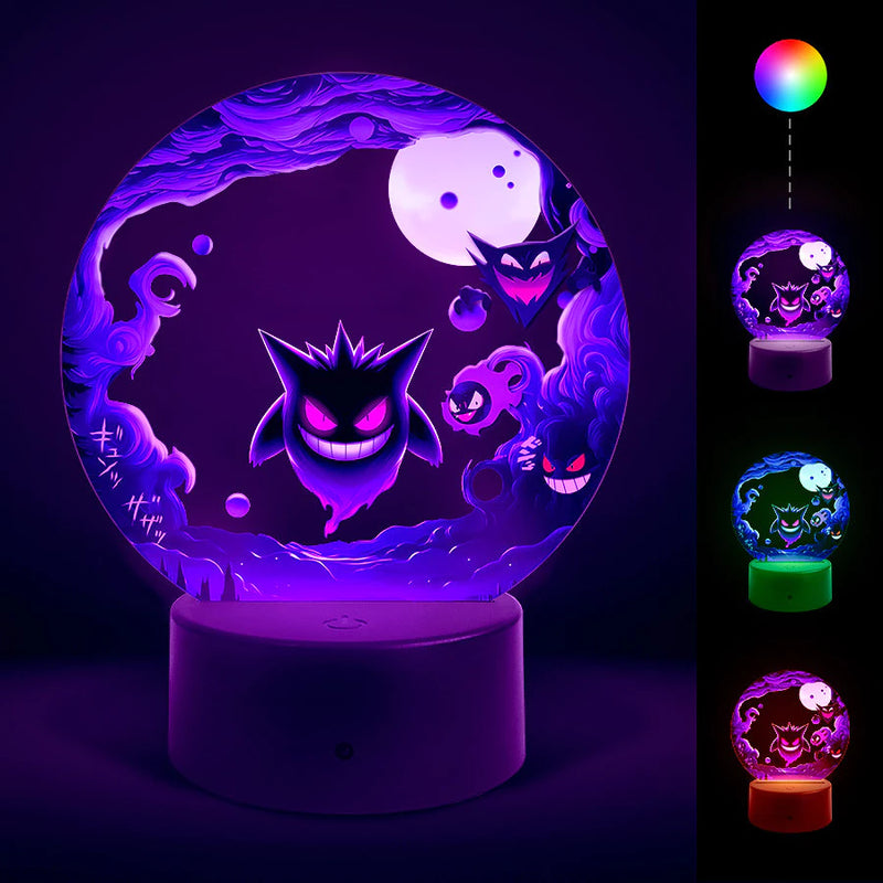 Luminária Pokémon Gengar - RGB com Controle